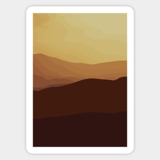 Mountain sunset Sticker